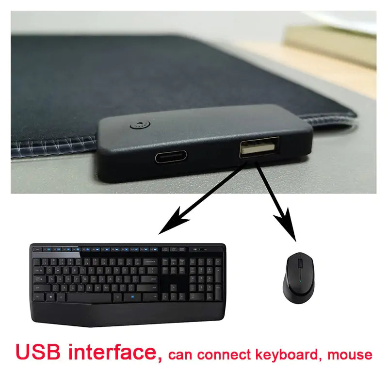 RGB Mouse Pad with Cable – InstantKart